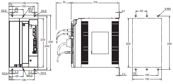 3상 AC200V용 R88D-KN75H-ECT(7.5kW)