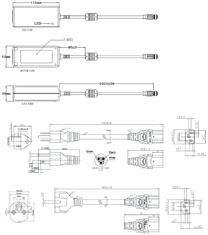 VHV5-F Dimensions 18 