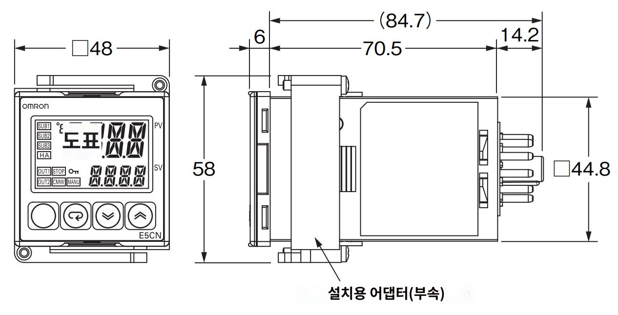 IMG_일러스트_Ⅲ기 E5CN-U외형도_JPG_001.JPG