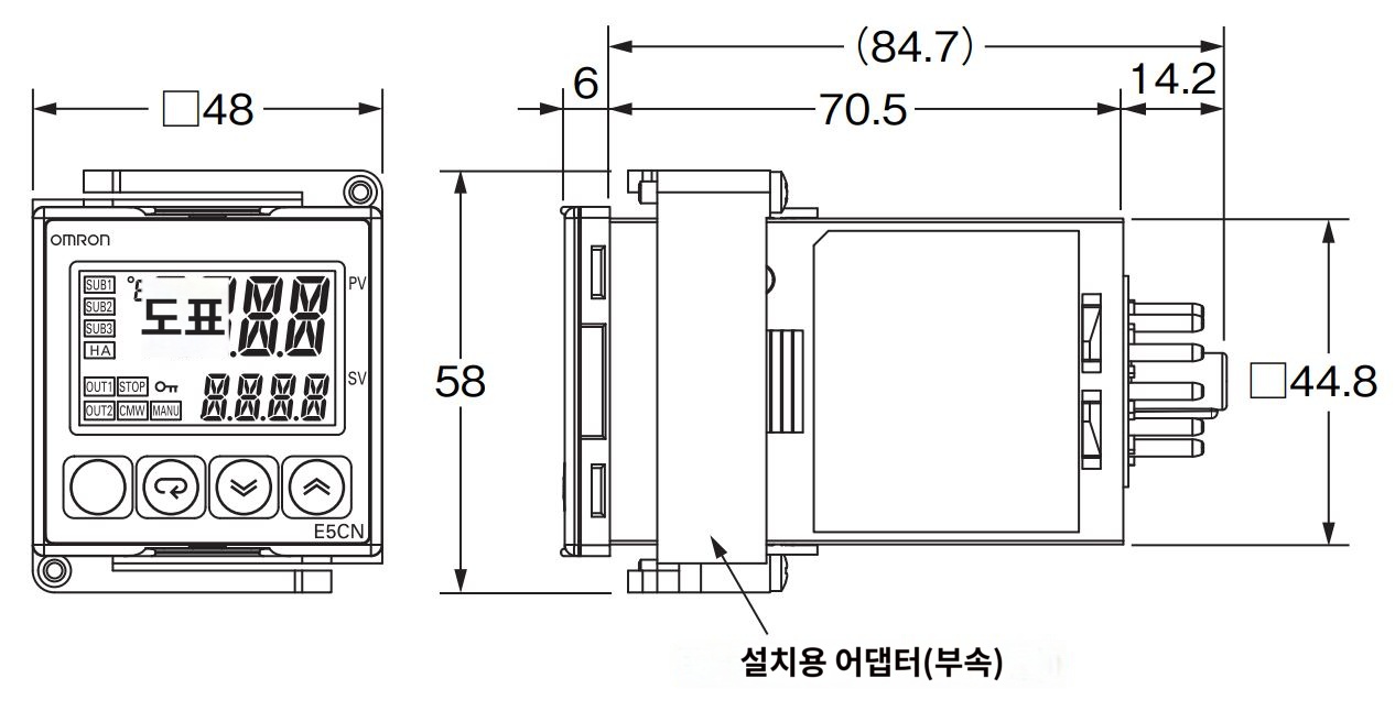 IMG_일러스트_Ⅲ기 E5CN-U외형도_JPG_001.JPG